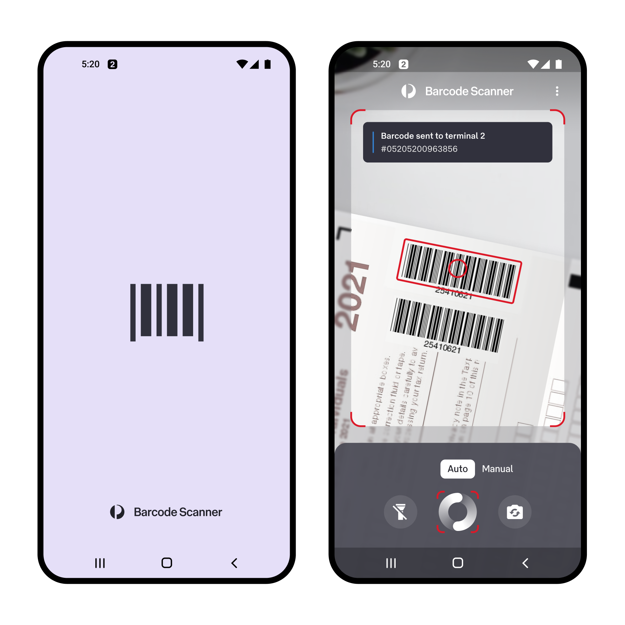 Image of barcode scanner detail